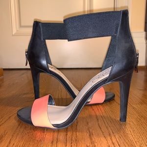 BCBG Paris Strappy Black Heels